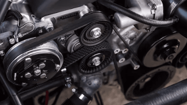 graphic image of car engine fan belts